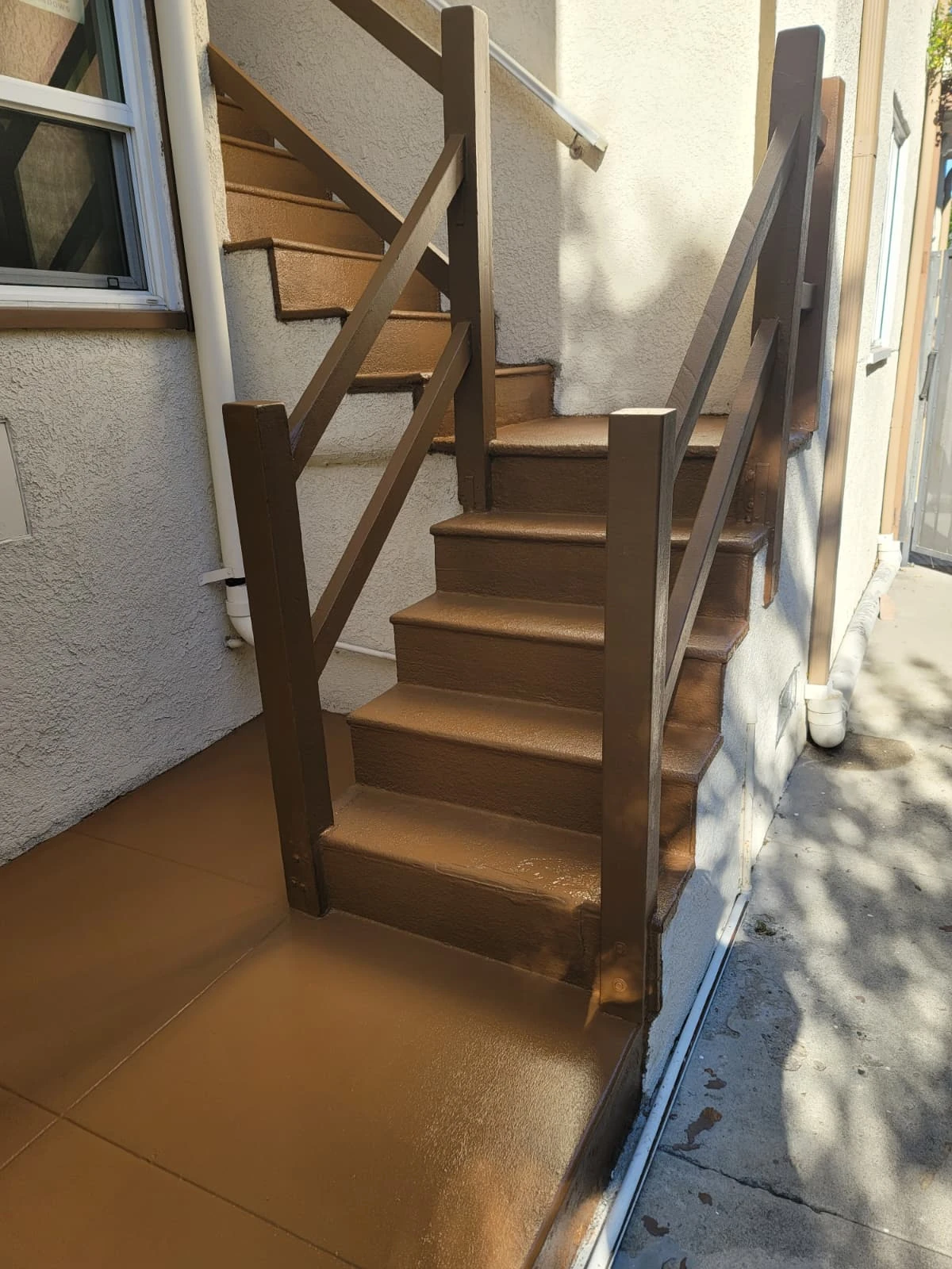 Deck and stairs after restoration - View 2