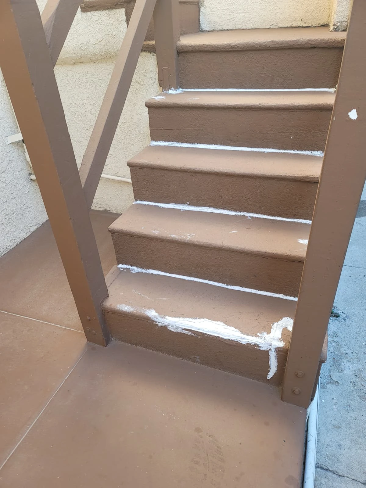 Deck and stairs before restoration - View 2