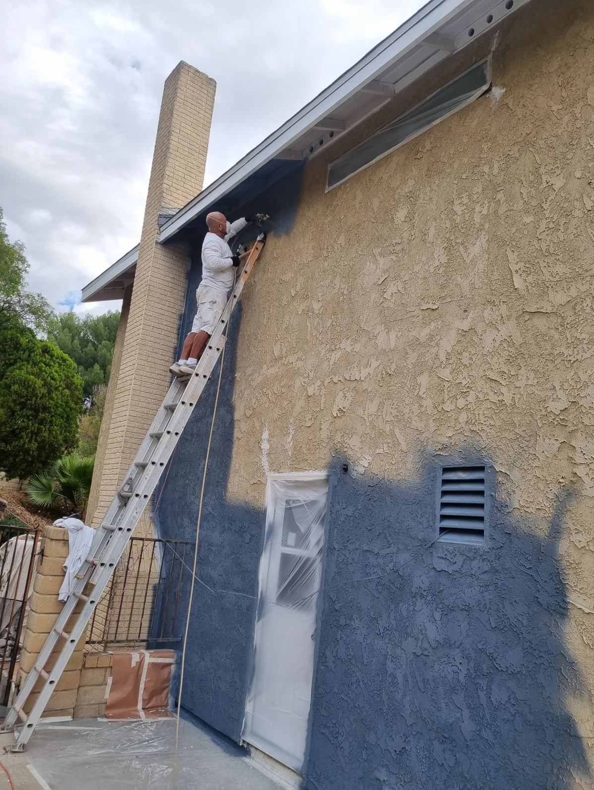 Exterior painting project in Los Angeles by Sky Painting Corp