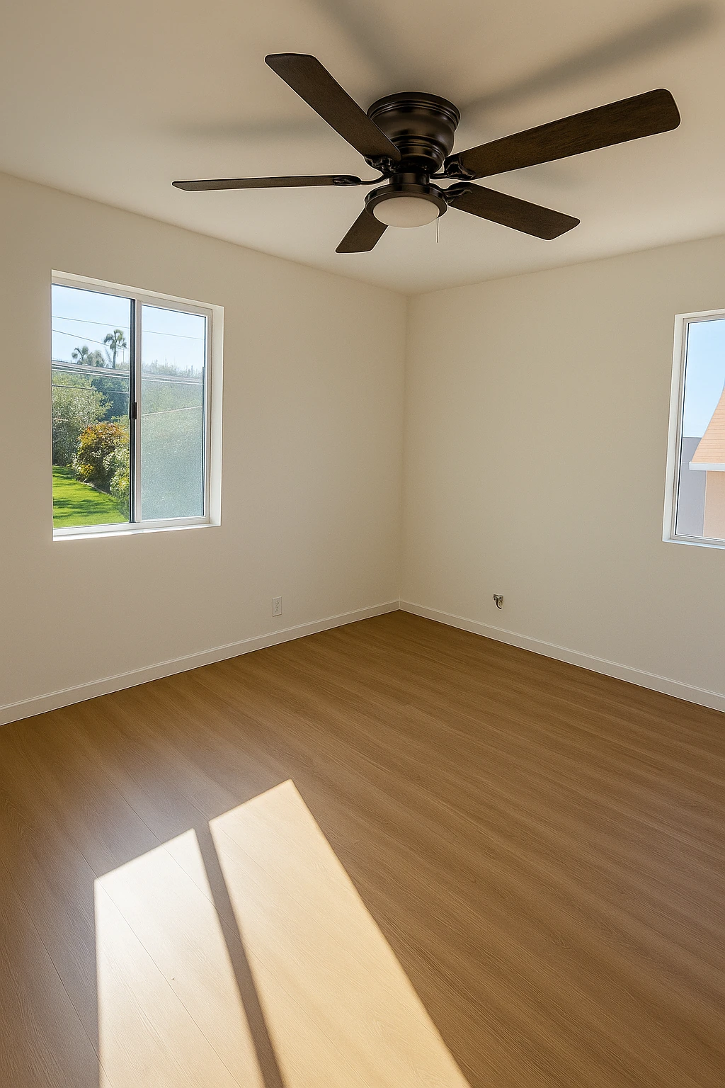 Warm tone bedroom painting project in LA County